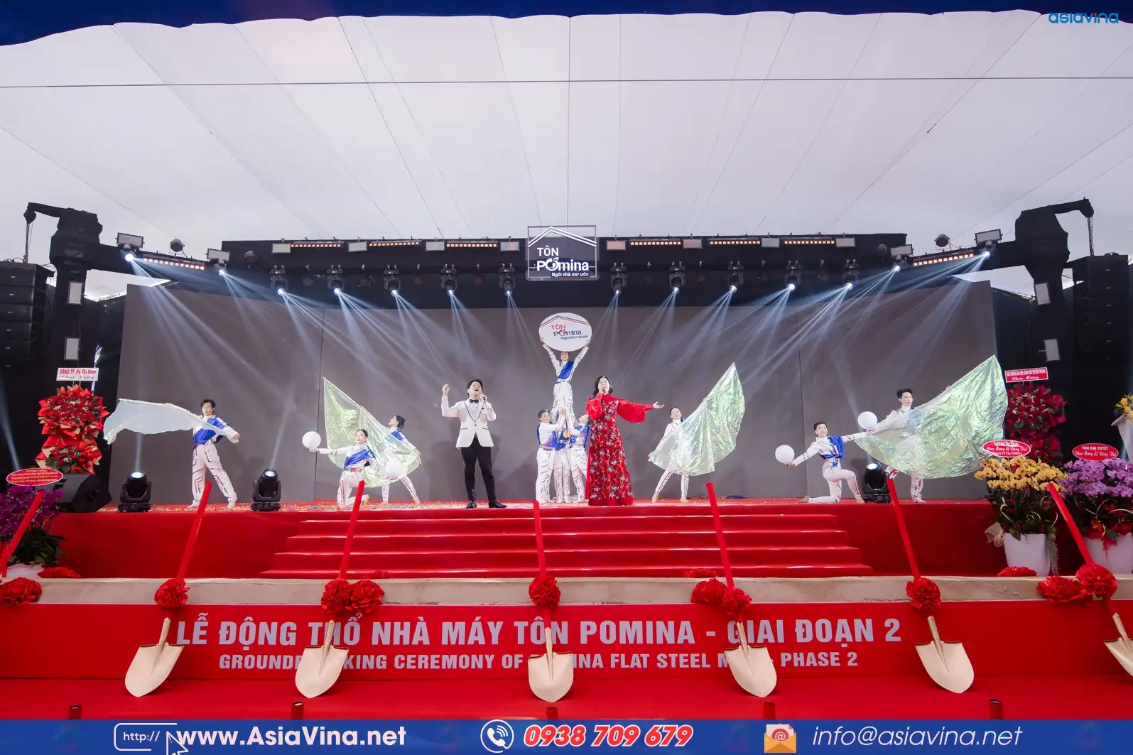 TÔN POMINA TỔ CHỨC LỄ ĐỘNG THỔ NHÀ MÁY GIAI ĐOẠN 2