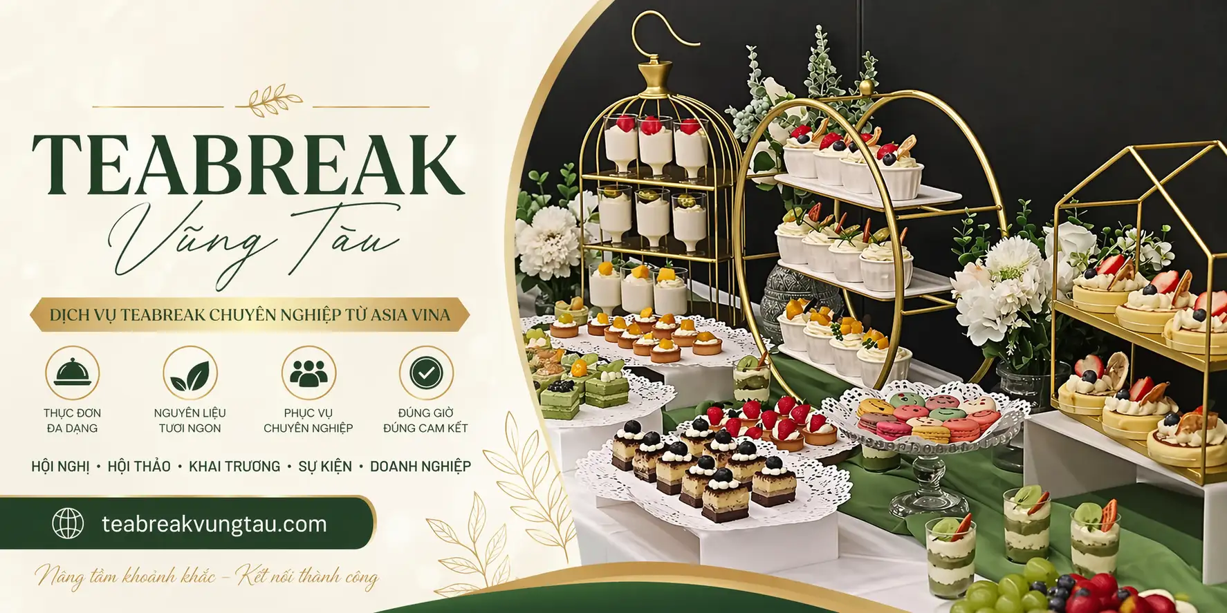 Đặt tiệc Tea Break Phú Mỹ – Bà Rịa – Vũng Tàu